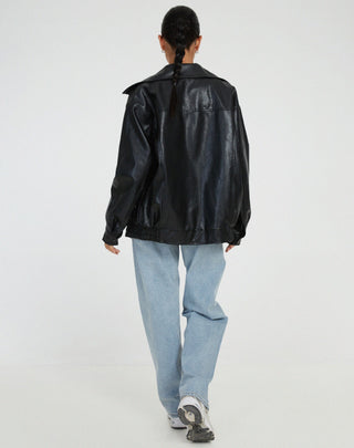 Niana | Women’s Oversized Boxy Jacket with Lapel Collar