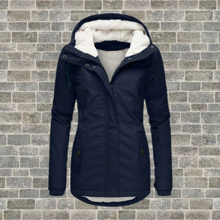 Cressida | Women’s Fleece-Lined Winter Parka with Adjustable Hood and Full-Zip Closure