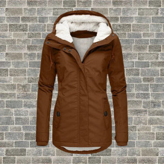 Cressida | Women’s Fleece-Lined Winter Parka with Adjustable Hood and Full-Zip Closure