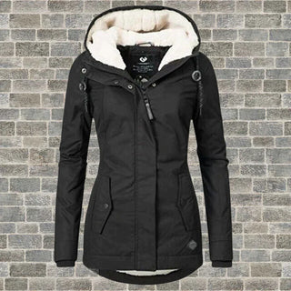 Cressida | Women’s Fleece-Lined Winter Parka with Adjustable Hood and Full-Zip Closure