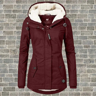 Cressida | Women’s Fleece-Lined Winter Parka with Adjustable Hood and Full-Zip Closure