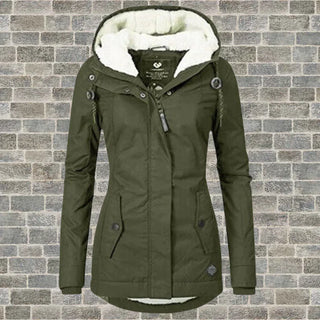 Cressida | Women’s Fleece-Lined Winter Parka with Adjustable Hood and Full-Zip Closure