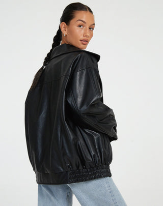 Niana | Women’s Oversized Boxy Jacket with Lapel Collar