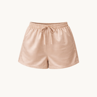 Elastic Waist Satin Shorts