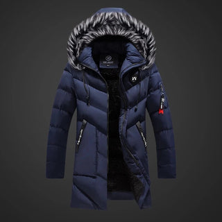 Danny | Men’s Winter Hooded Parka Jacket with Faux Fur Collar and Quilted Puffer Design