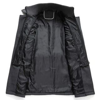 Quinlan | Men’s Double Collar Wool-Blend Overcoat – Classic Winter Coat