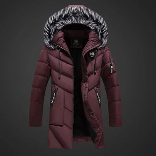 Danny | Men’s Winter Hooded Parka Jacket with Faux Fur Collar and Quilted Puffer Design