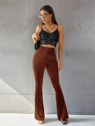 Odalys | Women’s Velvet High-Waist Yoga Pants