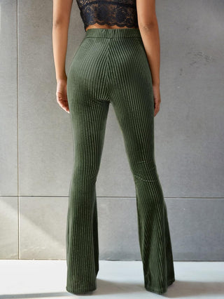 Odalys | Women’s Velvet High-Waist Yoga Pants