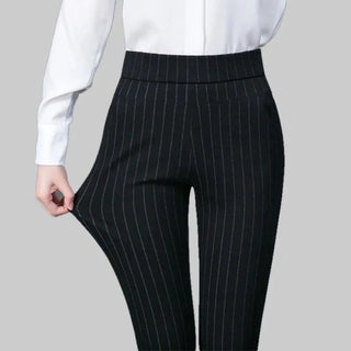 Clarisse | Women's High-Waisted Elastic Straight-Cut Casual Pants with Comfortable Fit