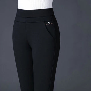 Clarisse | Women's High-Waisted Elastic Straight-Cut Casual Pants with Comfortable Fit