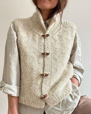 Lila | Women's Knitted Cardigan with Stand-Up Collar