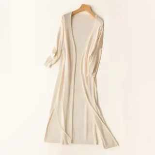 Carla | Women's Long Lightweight Open Front Cardigan