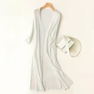 Carla | Women's Long Lightweight Open Front Cardigan