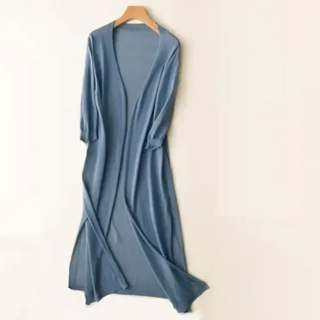 Carla | Women's Long Lightweight Open Front Cardigan