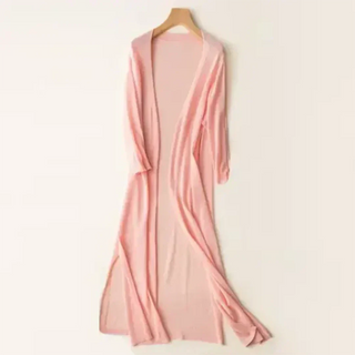 Carla | Women's Long Lightweight Open Front Cardigan