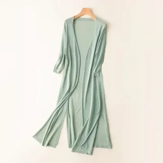 Carla | Women's Long Lightweight Open Front Cardigan