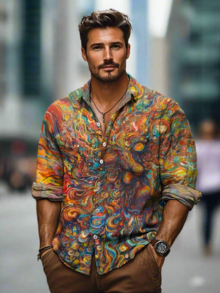 Hadrian | Men’s Long-Sleeved Slim-Fit Button-Down Shirt