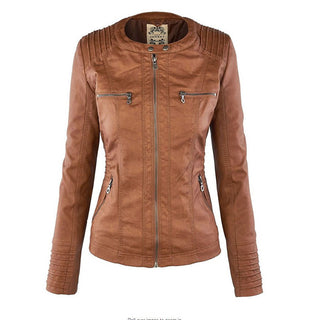 Rosa | Women’s Moto Leather Jacket with Removable Hood