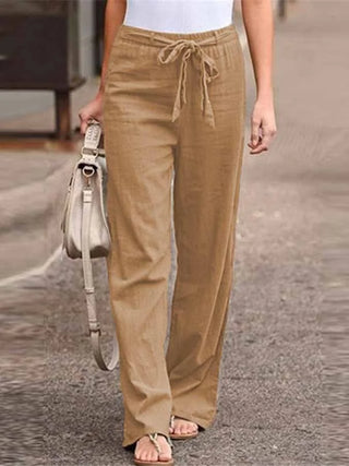 Meloria | Women’s Wide-Leg Trousers with High Elastic Waistband