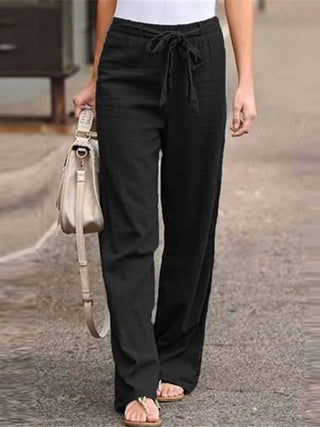 Meloria | Women’s Wide-Leg Trousers with High Elastic Waistband
