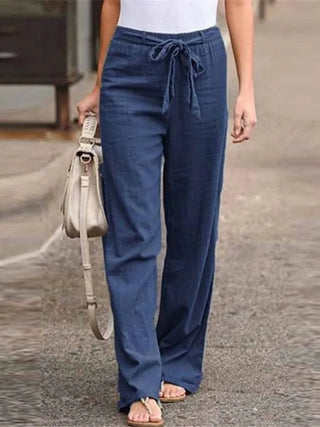 Meloria | Women’s Wide-Leg Trousers with High Elastic Waistband