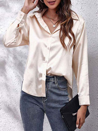 Lioralene | Women’s Elegant Silk Long-Sleeve Shirt
