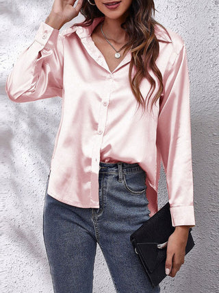 Lioralene | Women’s Elegant Silk Long-Sleeve Shirt