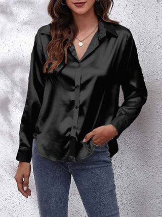 Lioralene | Women’s Elegant Silk Long-Sleeve Shirt