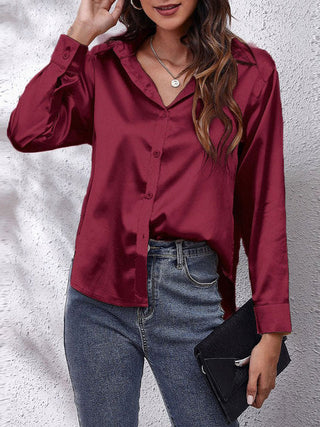 Lioralene | Women’s Elegant Silk Long-Sleeve Shirt