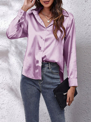 Lioralene | Women’s Elegant Silk Long-Sleeve Shirt