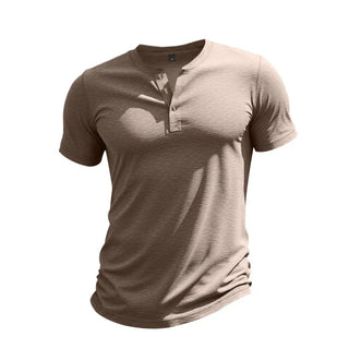 Jeff | Men's Casual Henley T-Shirt with Button Placket