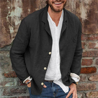 Jonas | Men’s Lightweight Cotton Linen Blazer for Casual Spring and Summer Wear