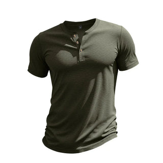 Jeff | Men's Casual Henley T-Shirt with Button Placket