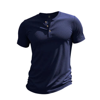 Jeff | Men's Casual Henley T-Shirt with Button Placket