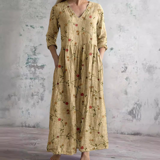 Katriel | Casual Bohemian Floral Print Maxi Dress for Women