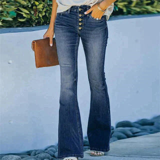 Harlene | Flared-Fit High-Stretch Jeans for Women with Comfortable Waist