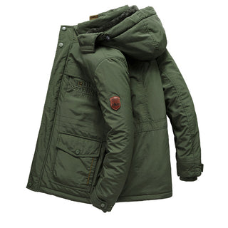 Vireo | Men’s Fleece-Lined Winter Jacket with Detachable Hood