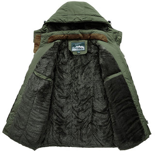 Vireo | Men’s Fleece-Lined Winter Jacket with Detachable Hood