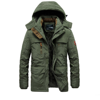 Vireo | Men’s Fleece-Lined Winter Jacket with Detachable Hood
