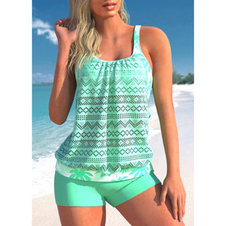 Delfina | Women’s Two-Piece Tankini Set with Wide Shoulder Straps