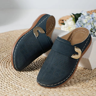 Pamela | Women's Orthopedic Wedge Sandals with Buckel Straps