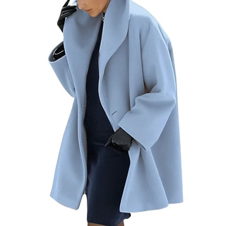 Bea | Oversized Wool Wrap Coat for Women with Wide Lapel
