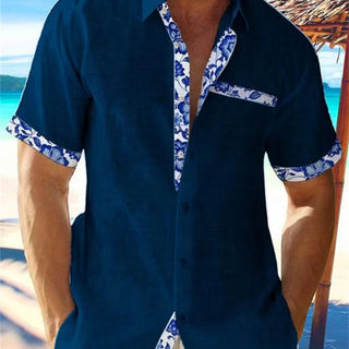 George | Men’s Lightweight Breathable Tropical Floral Collar Shirt