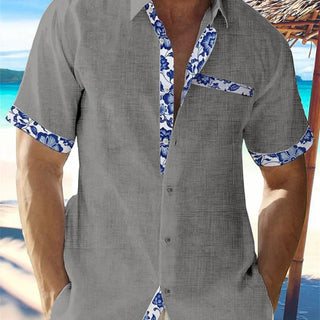 George | Men’s Lightweight Breathable Tropical Floral Collar Shirt