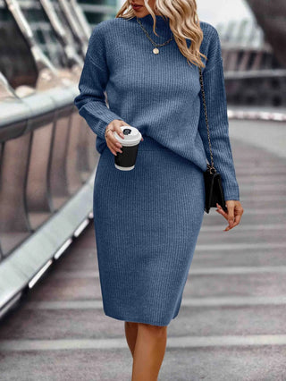 Martina | Women’s 2-Piece Knit Sweater and Bodycon Midi Skirt Set