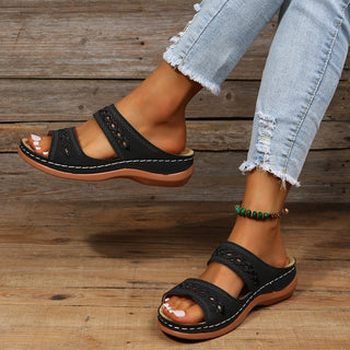 Danisha | Women’s Casual Platform Wedge Sandals with Comfortable Elevated Sole