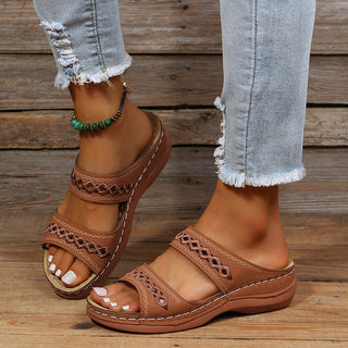Danisha | Women’s Casual Platform Wedge Sandals with Comfortable Elevated Sole