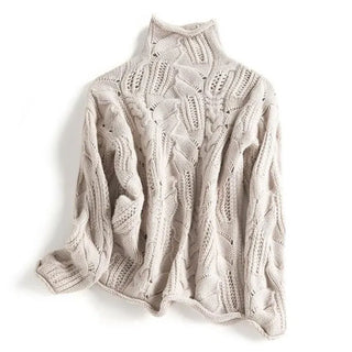 Grace | Women's Soft Cashmere Turtle Neck Sweater