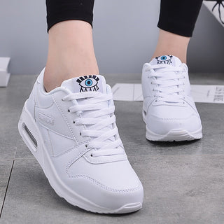 Clarise | Women’s Fashion Sneakers with Eye Graphic Tongue and Air-Cushioned Comfort Sole